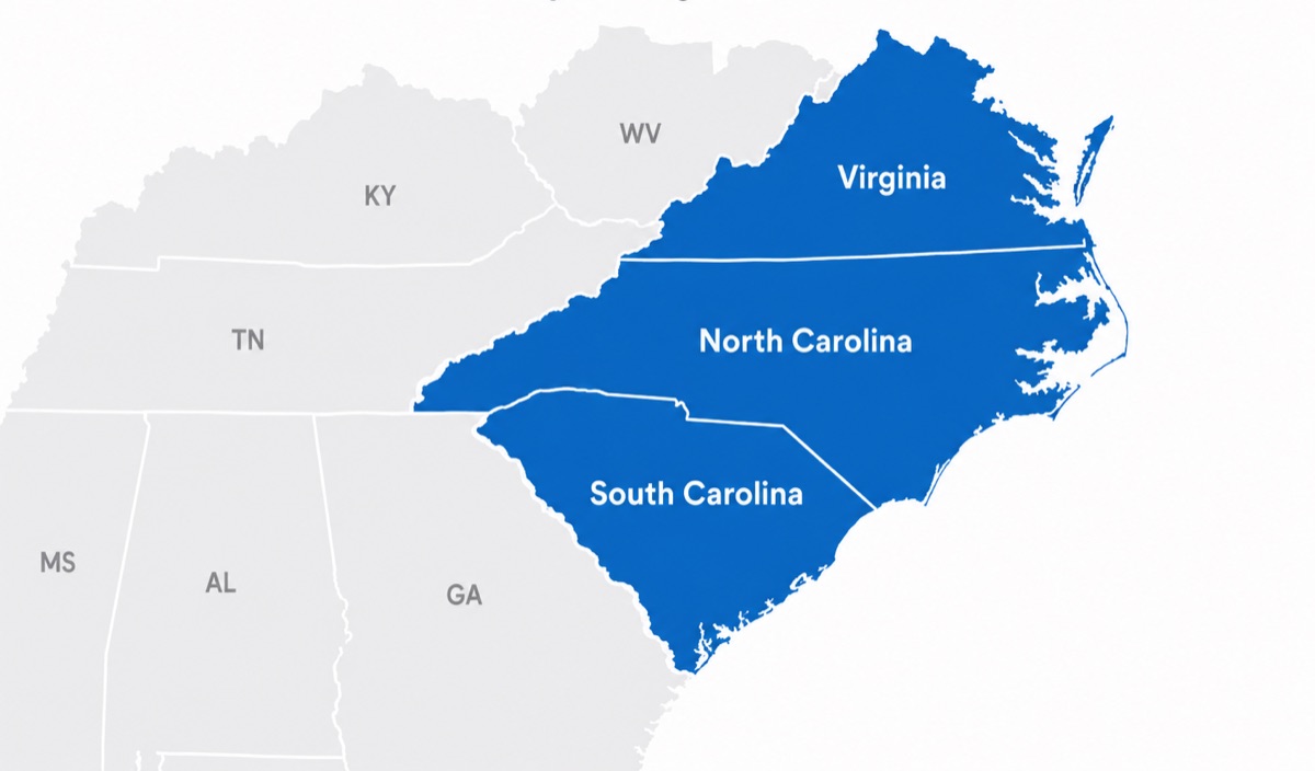 Service area map